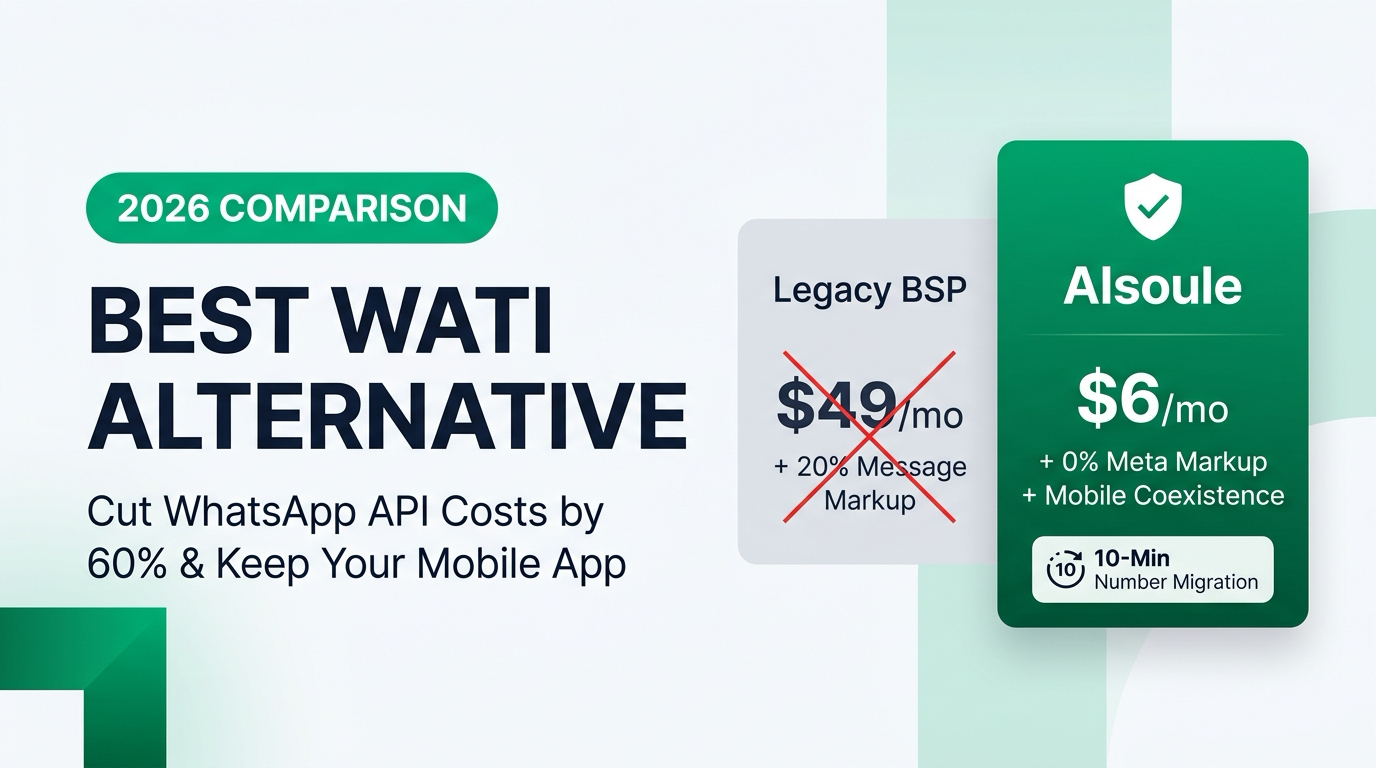 Best Wati Alternative in 2026: How to Cut Your WhatsApp API Bill by 60% and Keep Your Mobile App