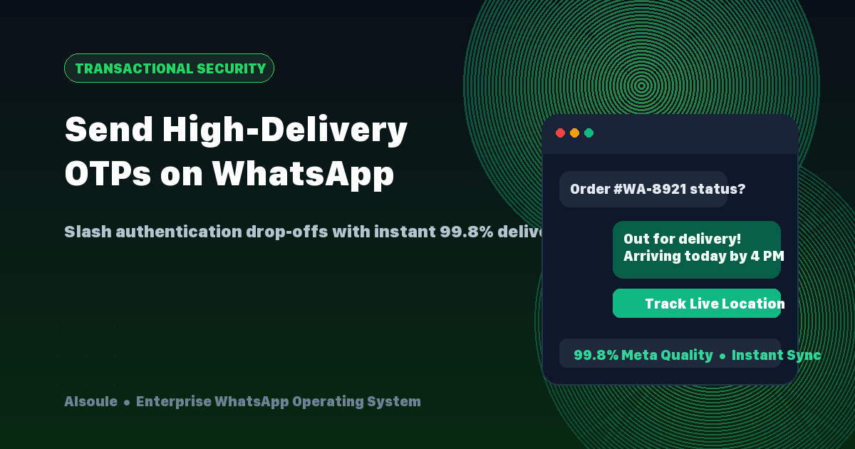 How to Send OTP Messages on WhatsApp (Faster Delivery &amp; Higher Open Rates)
